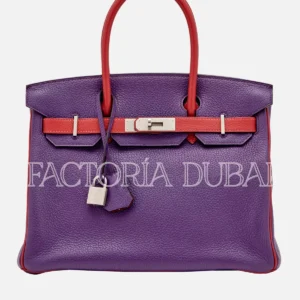 Hermes Anemone and Rouge Casaque Clémence Birkin 30 PHW