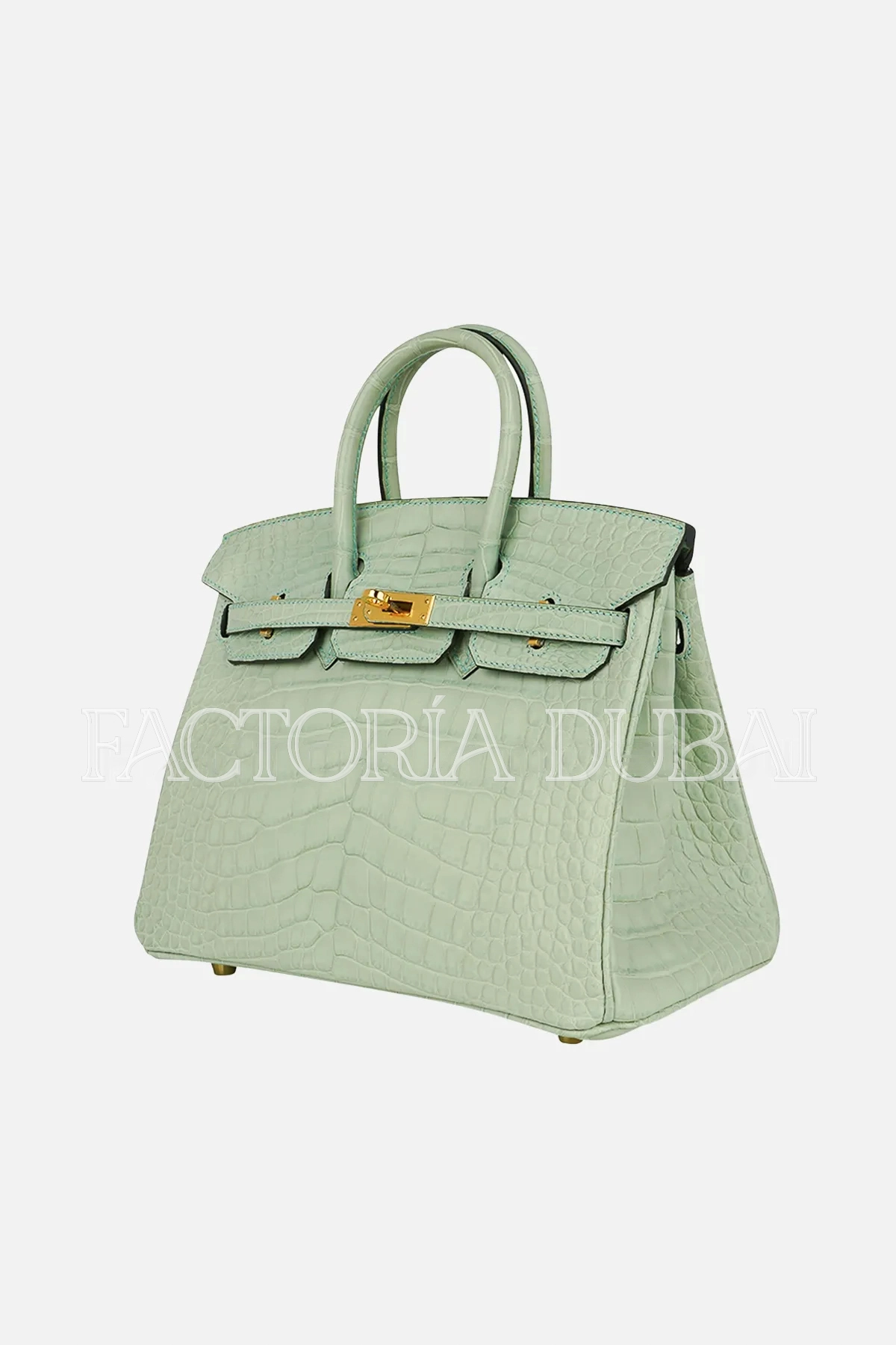 Hermes Birkin 25 Alligator matte Vert D’Eau GHW