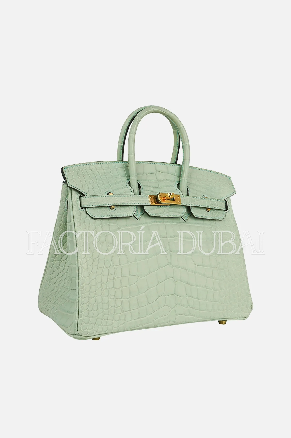 Hermes Birkin 25 Alligator matte Vert D’Eau GHW