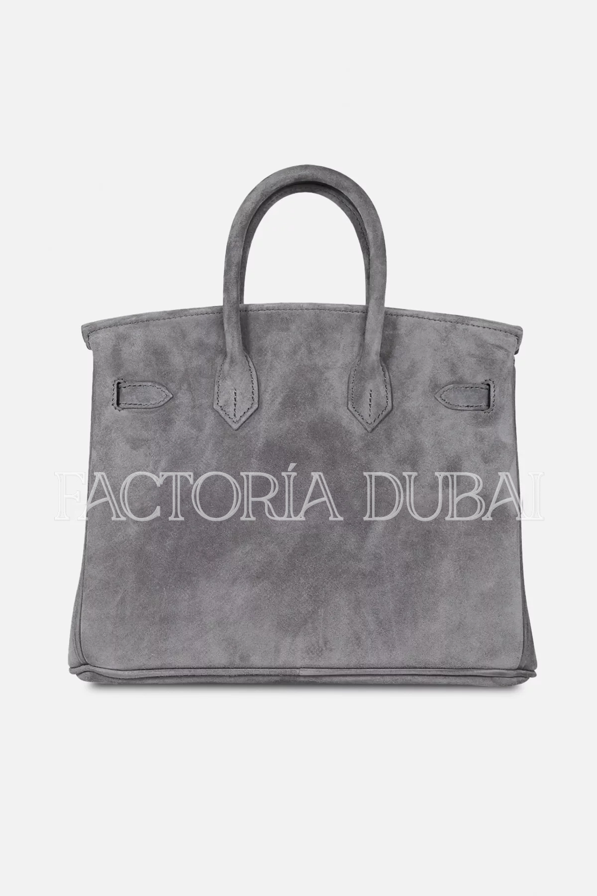 Hermes Birkin 25 Bag Gris Fume Doblis Suede PHW