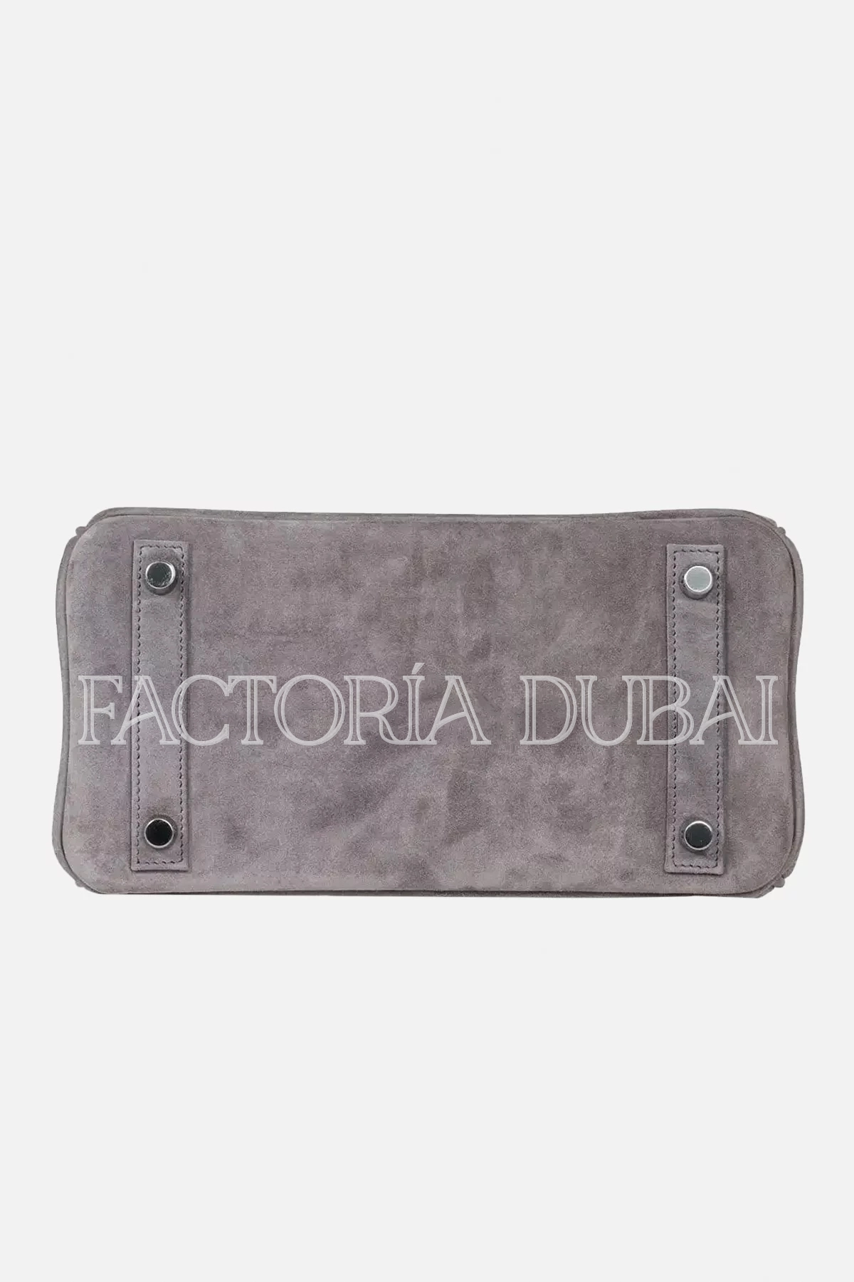Hermes Birkin 25 Bag Gris Fume Doblis Suede PHW