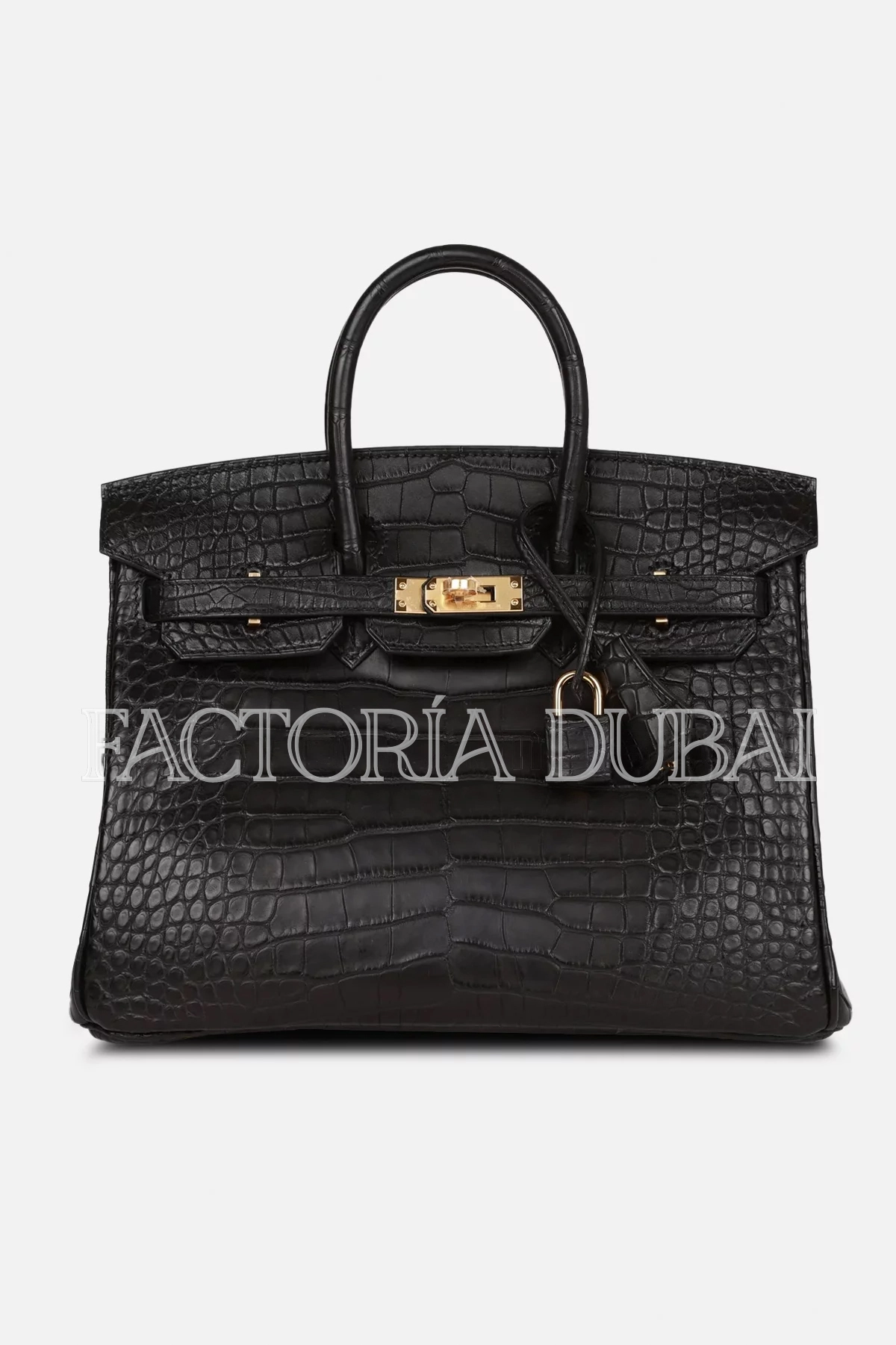 Hermès Birkin 25 Black Matte Alligator GHW