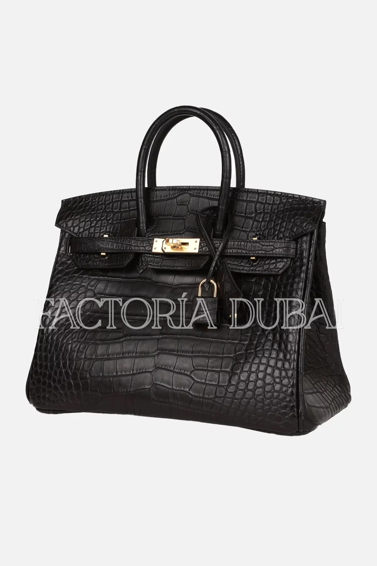 Hermès Birkin 25 Black Matte Alligator GHW