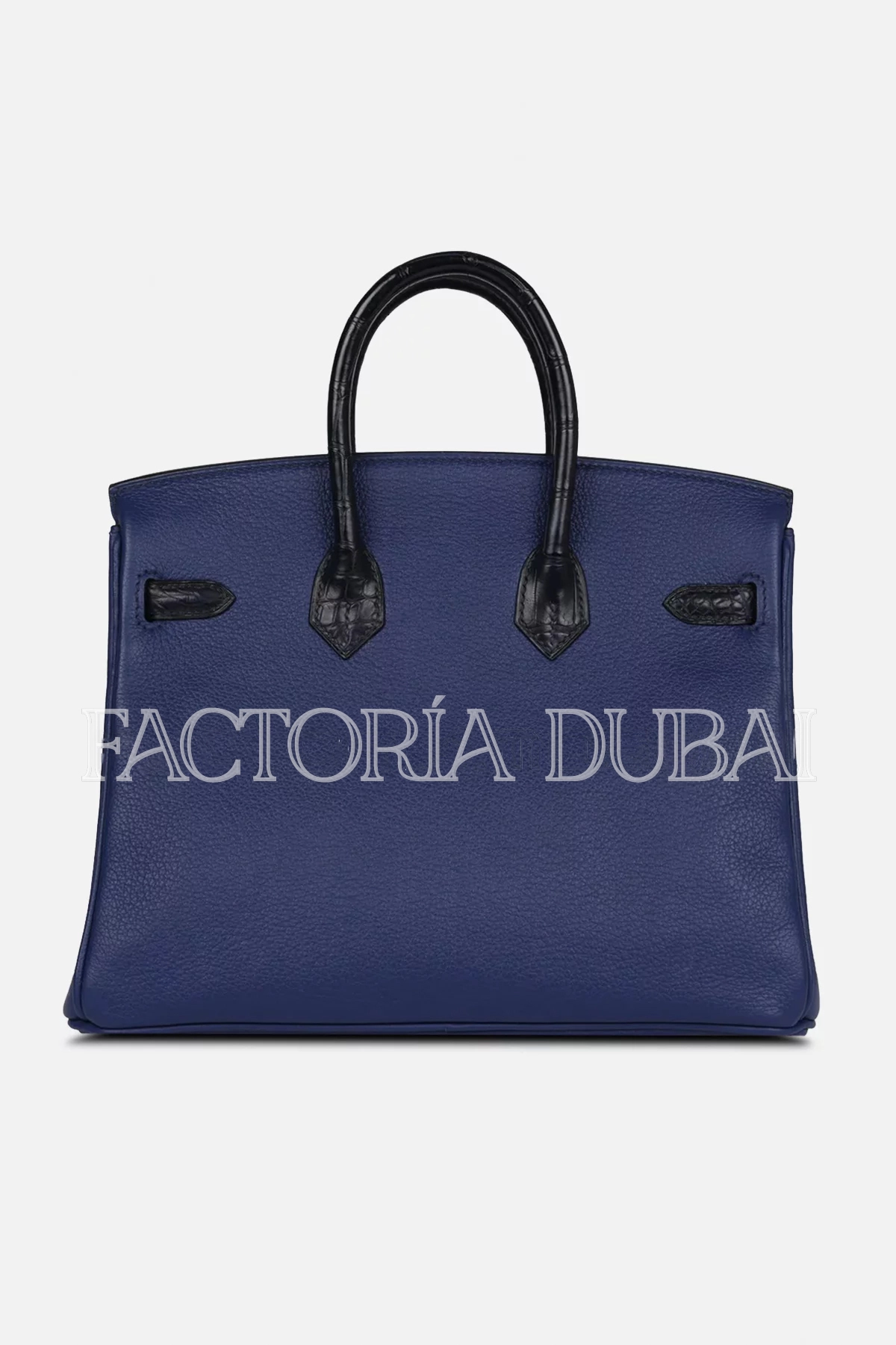 Hermès Birkin 25 Bleu Saphir Taurillion Novillo and Bleu Marine Matte Alligator Touch RGHW