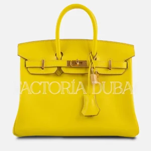 Hermes Birkin 25 Lime Swift Leather GHW