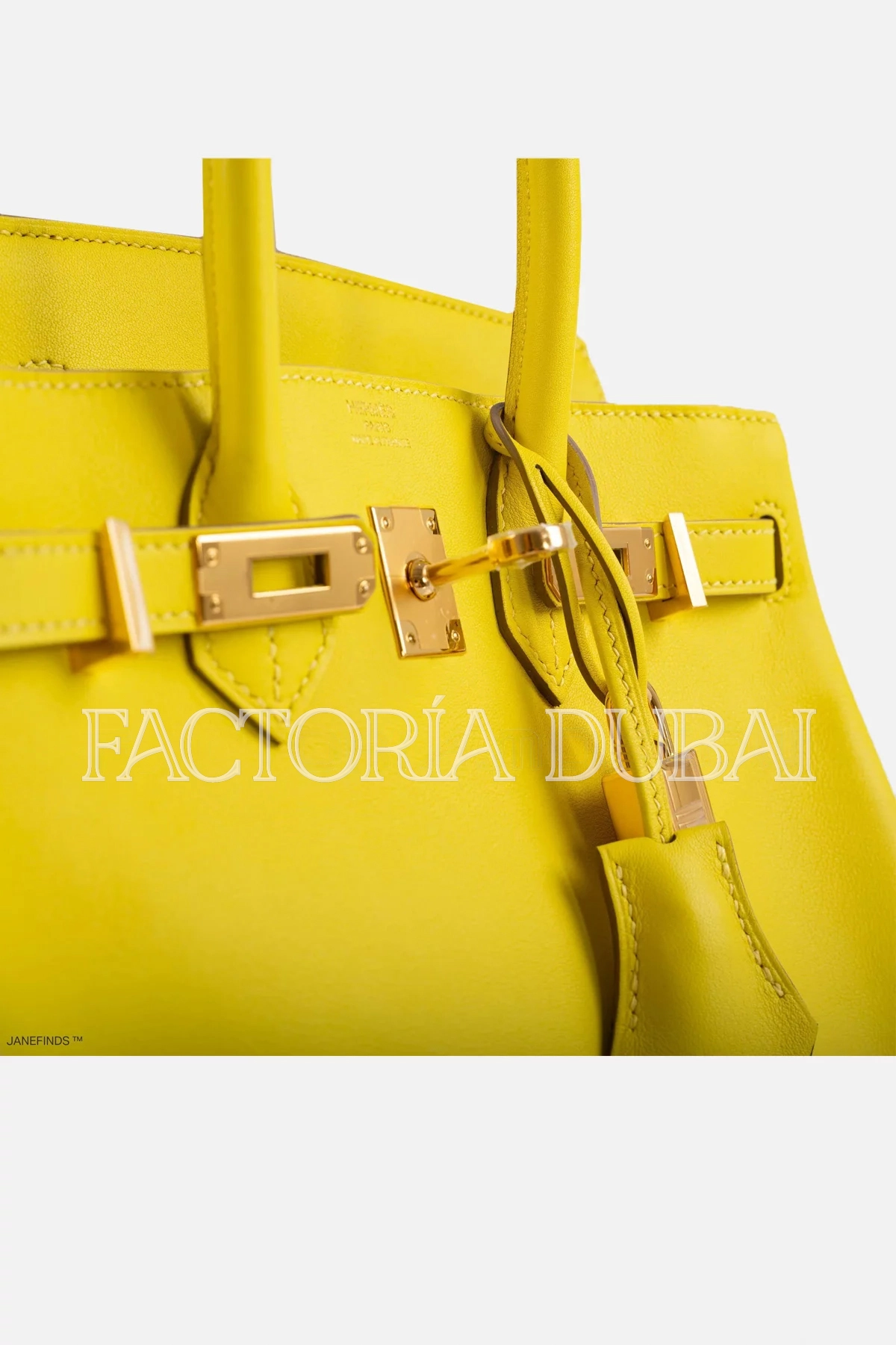 Hermes Birkin 25 Lime Swift Leather GHW