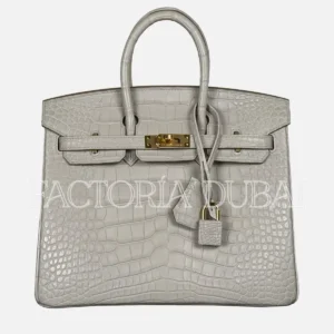 Hermes Birkin 25 Matte Beton Alligator GHW