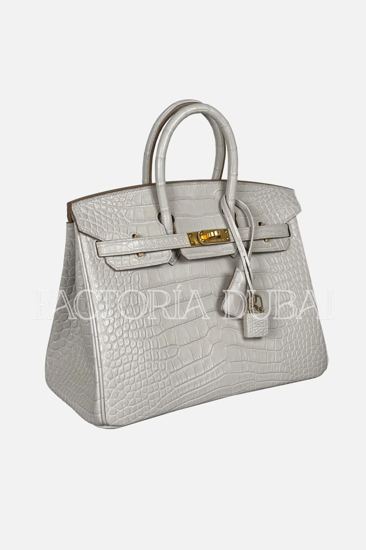 Hermes Birkin 25 Matte Beton Alligator GHW