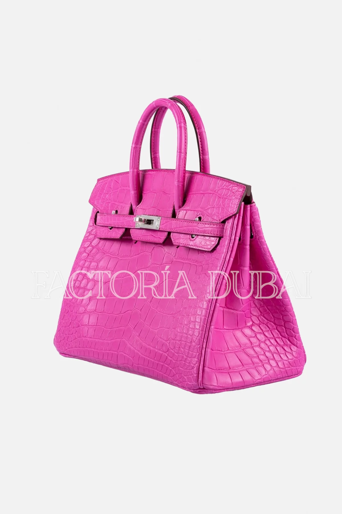 Hermès Birkin 25 Rose Shocking Matte Alligator PHW