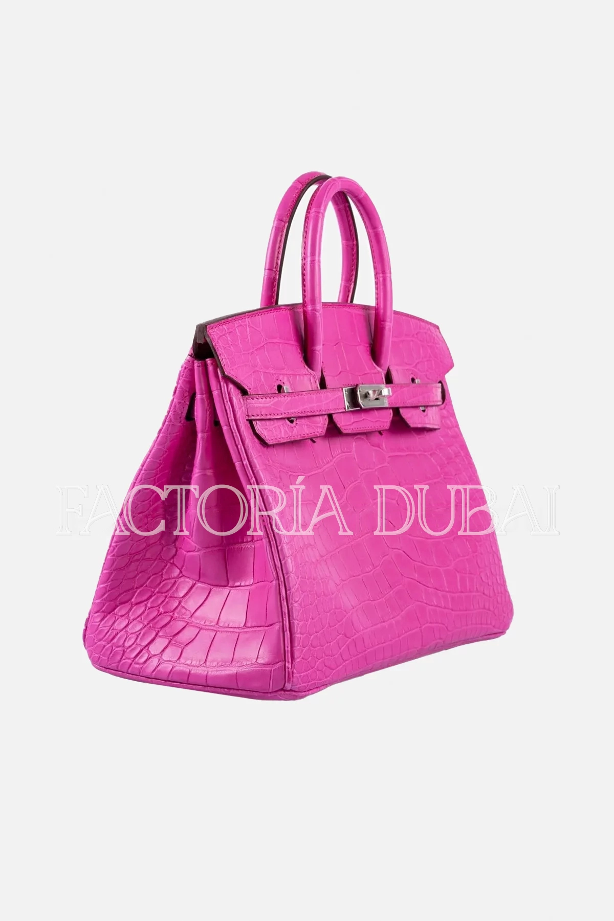 Hermès Birkin 25 Rose Shocking Matte Alligator PHW