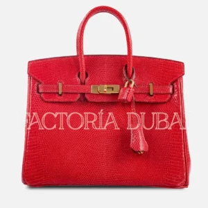 Hermès Birkin 25 Rouge Vif Salvator Lizard GHW