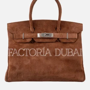 Hermes Birkin 30 Fauve Doblis Suede PHW