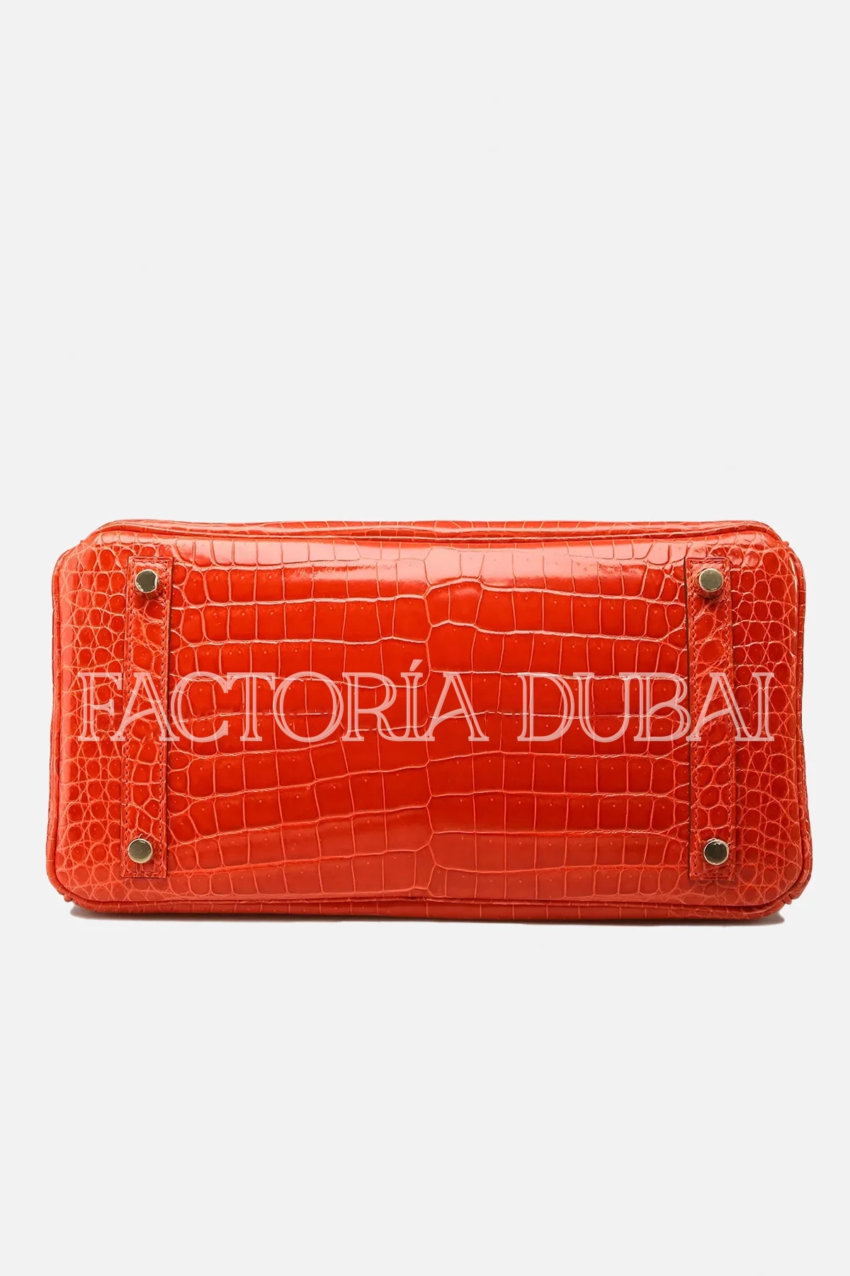 Hermes Birkin 30 Shiny Orange Poppy Porosus GHW