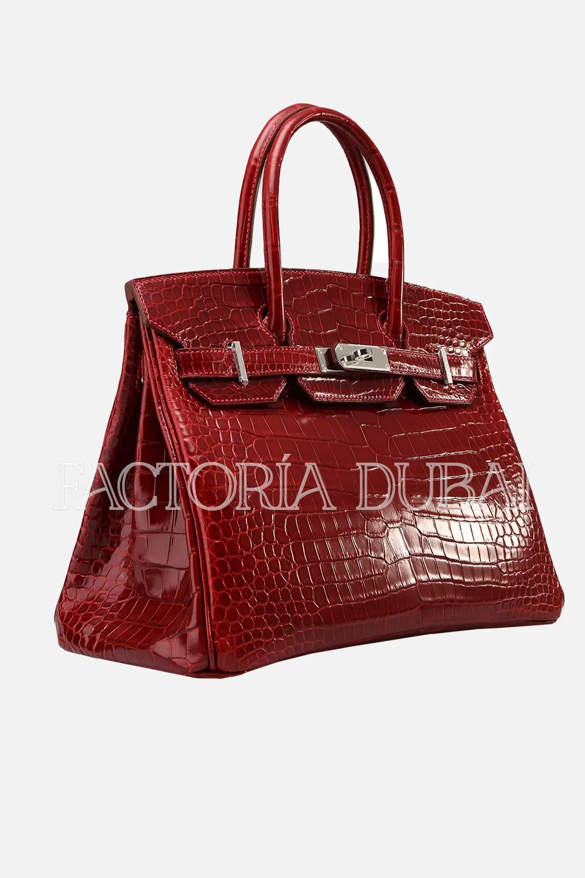 Hermes Birkin 30 Shiny Rouge Vif Porosus PHW