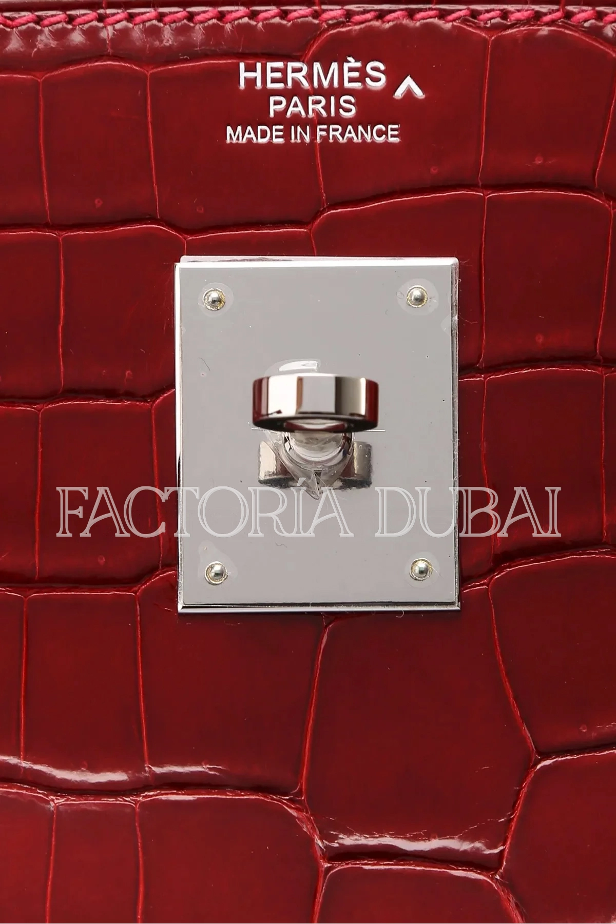 Hermes Birkin 30 Shiny Rouge Vif Porosus PHW
