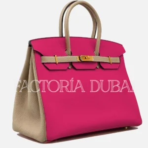 Hermes Birkin 30 Togo Special Order HSS Rose Mexico/Gris Tourterelle GHW
