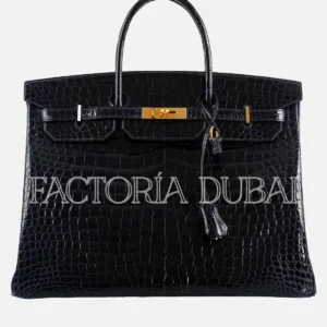 Hermes Birkin 40 Porosus Crocodile Colour Blue Nuit GHW