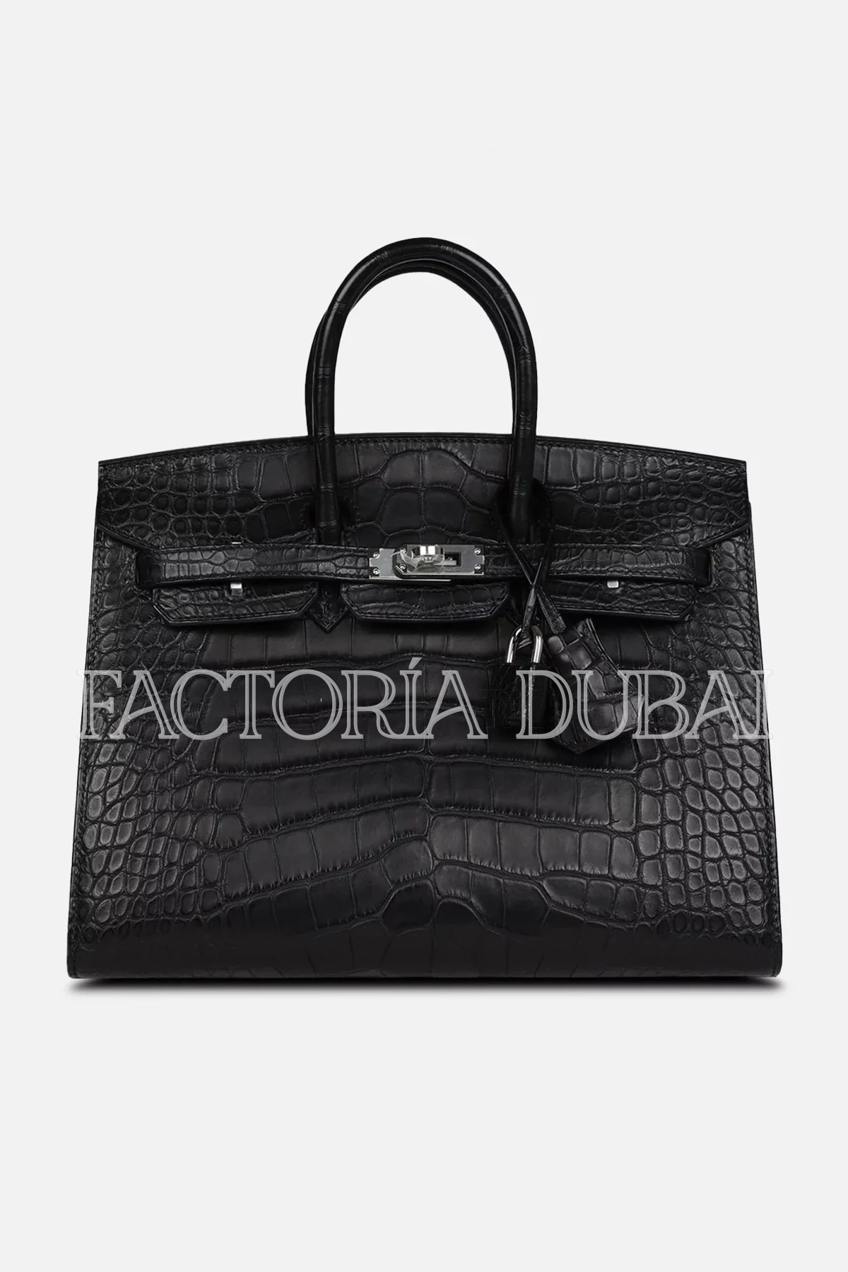 Hermès Birkin Sellier 25 Black Matte Alligator PHW