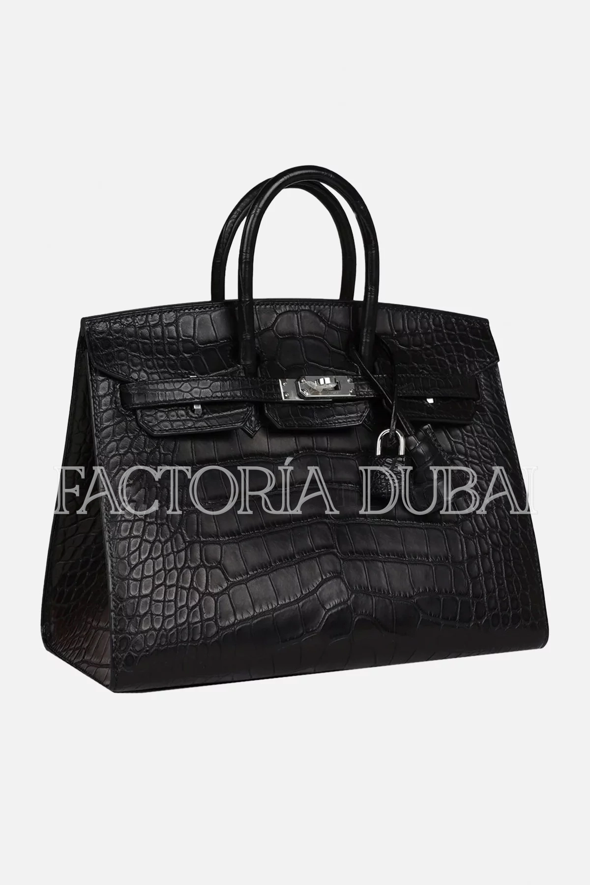 Hermès Birkin Sellier 25 Black Matte Alligator PHW