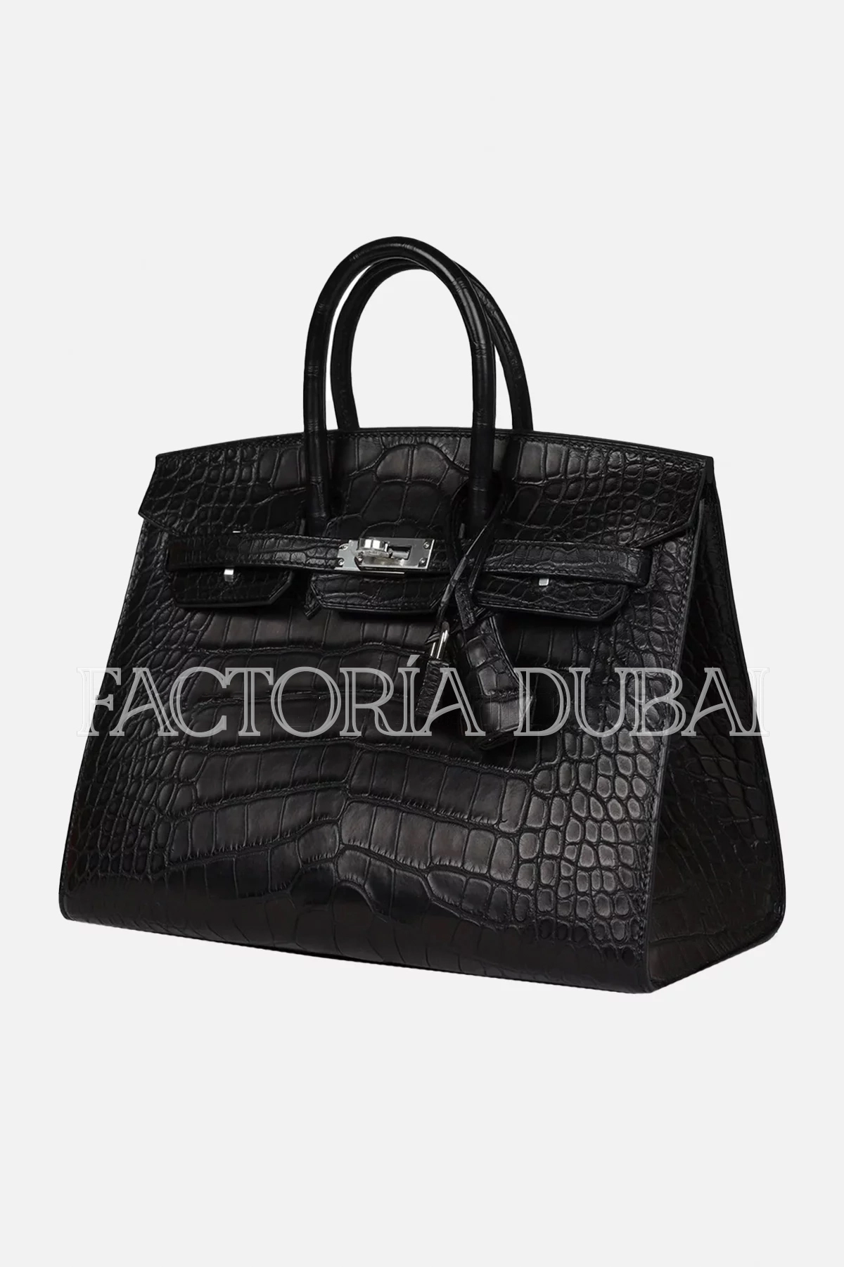 Hermès Birkin Sellier 25 Black Matte Alligator PHW