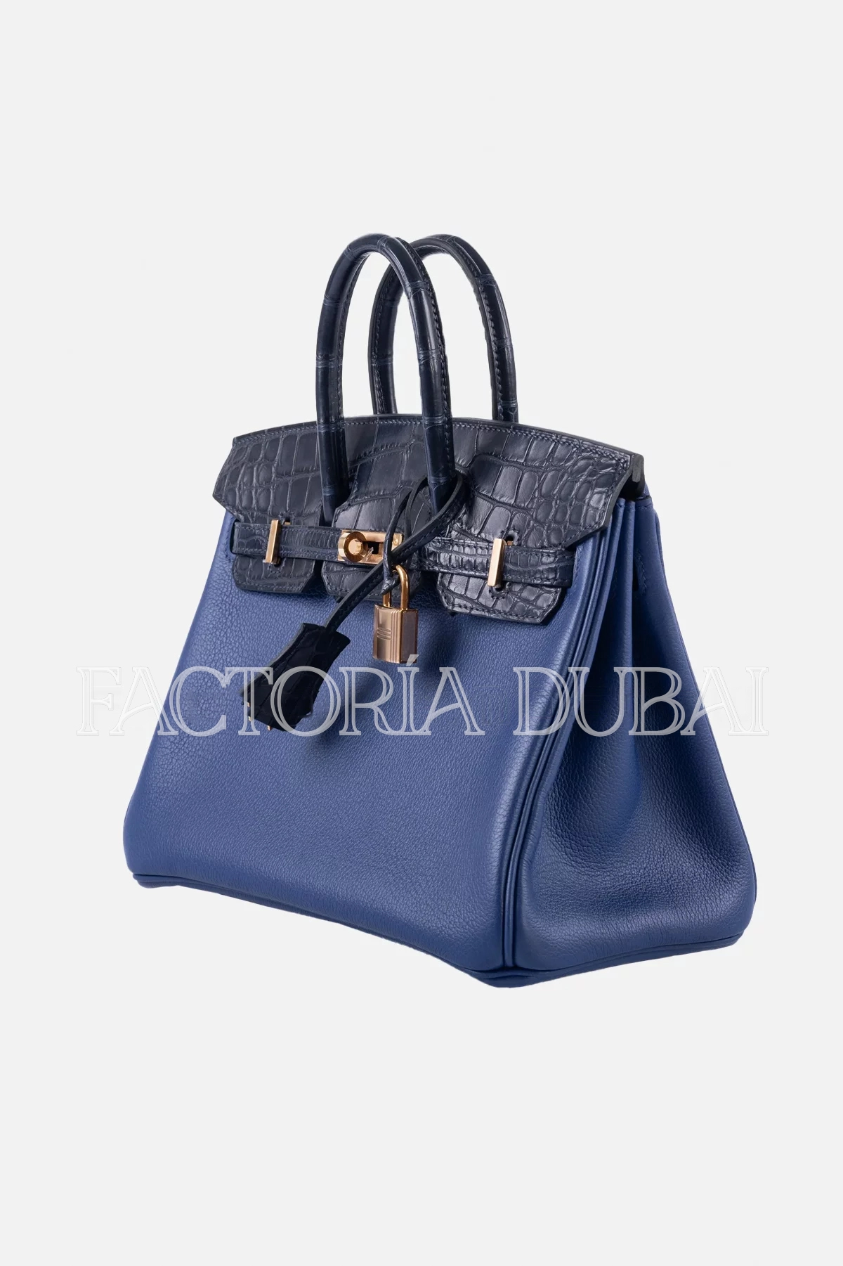 Hermes Birkin Touch 25 Bleu Saphir Togo Bleu Marine Matte Alligator RGHW