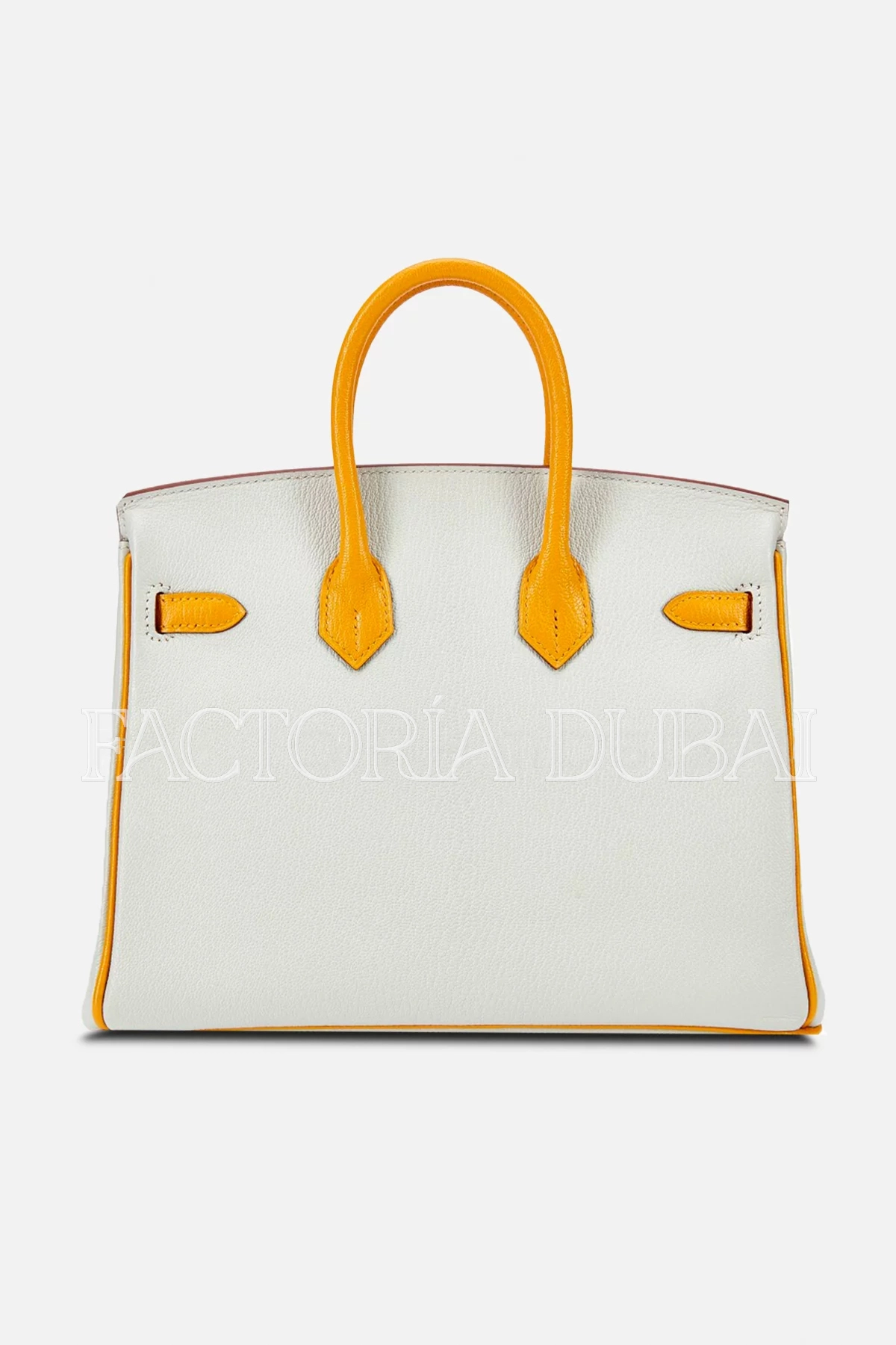 Hermès HSS Birkin 25 Gris Perle and Jaune Ambre Chèvre Mysore Permabrass Hardware