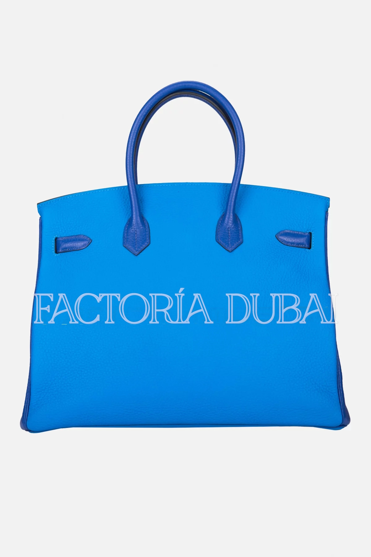 Hermès HSS Birkin 35 Clemence Bicolor Bleu Electrique And Bleu Hydra Brushed PHW