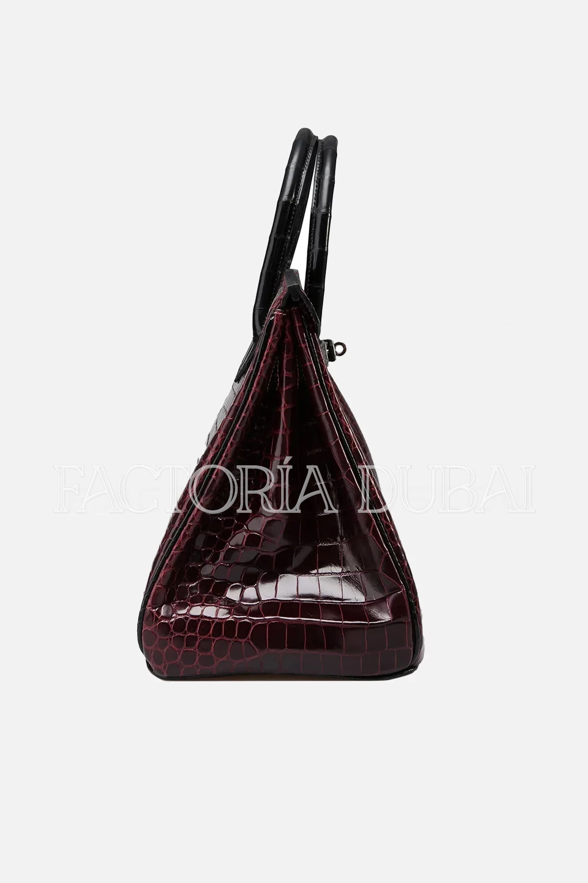 Hermes HSS Birkin 35 Noir/Bordeaux Shiny Porosus PHW