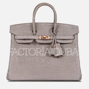 Hermès Special Order (HSS) Birkin 25 Gris Perle Matte Alligator RGHW