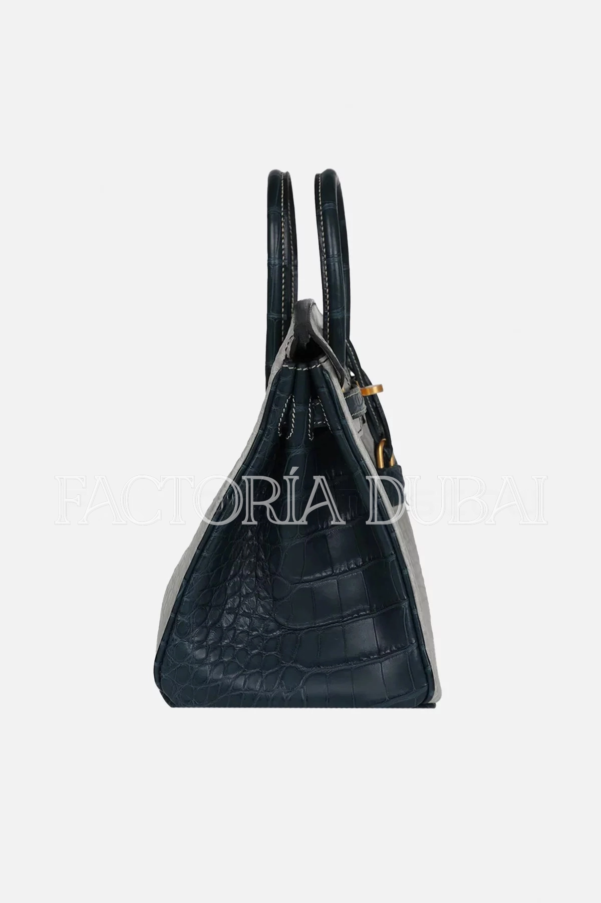 Hermès Special Order (HSS) Birkin 25 Gris Perle and Vert Rousseau Matte Alligator Brushed GHW