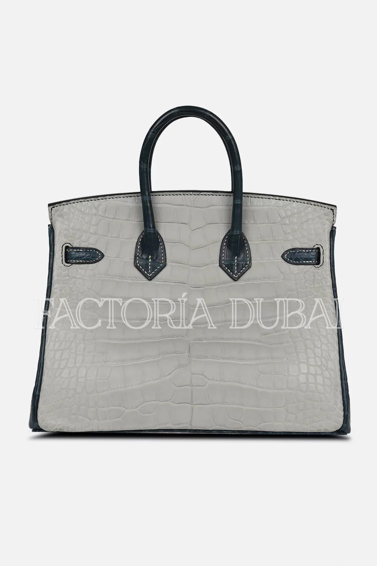 Hermès Special Order (HSS) Birkin 25 Gris Perle and Vert Rousseau Matte Alligator Brushed GHW