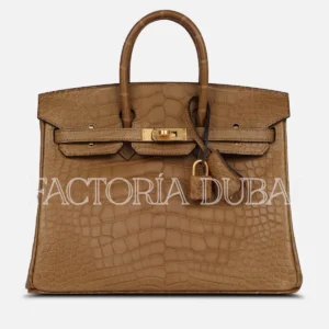 Hermès Special Order (HSS) Birkin 25 Kraft Verso Matte Alligator Brushed GHW